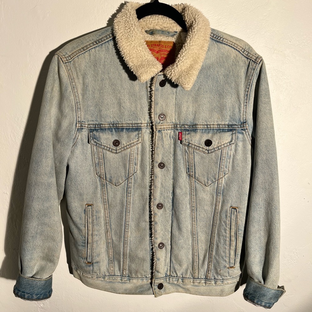 Levi’s denim faux fur jacket